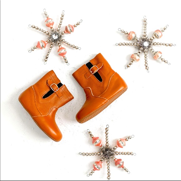 Infant Moccasin Brown Riding Boot Size 5C - Picture 1 of 6